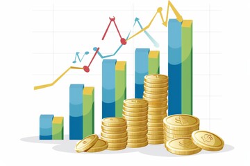 Conceptual Finance Illustration created with Generative AI