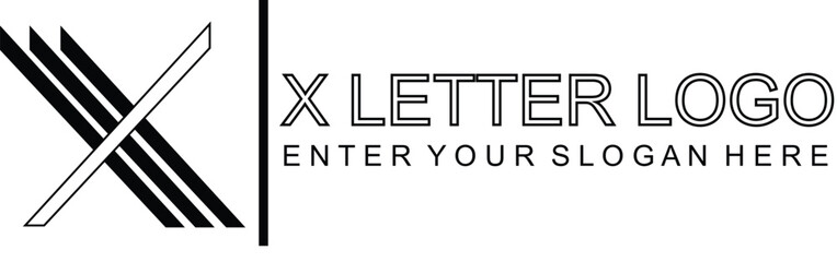 Letter X modern Logo icon  Vector graphic design template .
