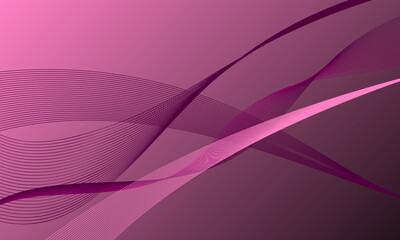 pink purple violet smooth lines wave curves with soft gradient abstract background