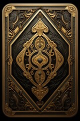 Exquisitely Detailed Ancient Artistic Card with Intricate Historical Patterns and Authentic Medieval Design, an Ideal and Perfect Addition to Any Classic Game Collection