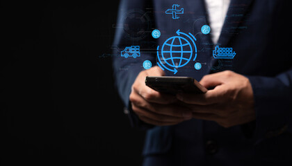 Logistics, Supply Chain, transport, buying, selling, exchanging goods , warehouse