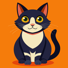 Obraz premium vector illustration of a cat