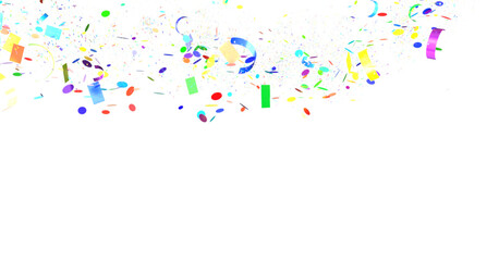 silver confetti explosion festive background