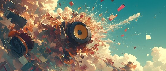 Abstract Sound Explosion.