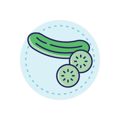Cucumber vector icon