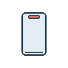 Color illustration icon for mobile