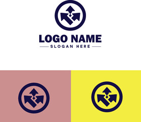 Download arrows icon Download symbols Arrow indicators Data transfer arrows flat logo sign symbol editable vector