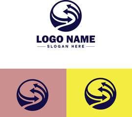 Download arrows icon Download symbols Arrow indicators Data transfer arrows flat logo sign symbol editable vector