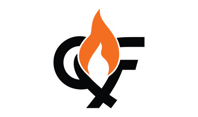 vector fire icon, logo design