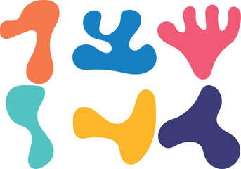 illustration of a set abstract shape