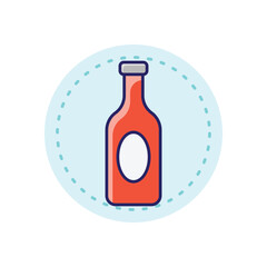 Ketchup vector icon