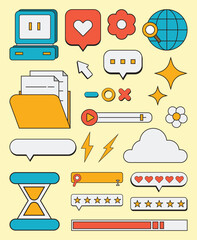 Retro Vectors Set