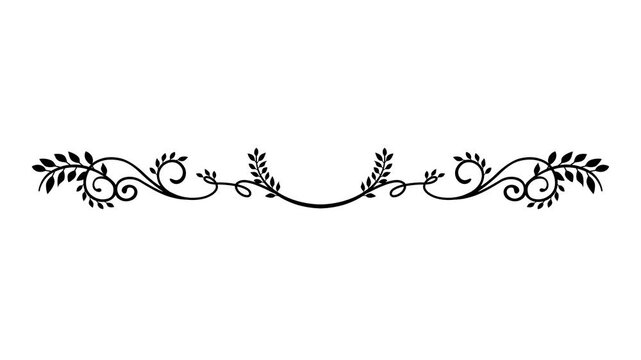Decorative vintage border 4K animation (background transparent)