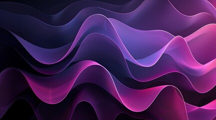 Purple And Pink Abstract Waves