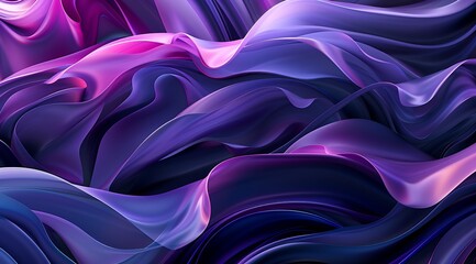Obraz premium Abstract Purple Fabric Waves