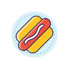 Hot Dog vector icon