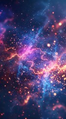 Obraz premium Vibrant Cosmic Nebula Background