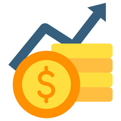 Profit Maximization multi color icon, use for modern concept, UI or UX kit, web and app development