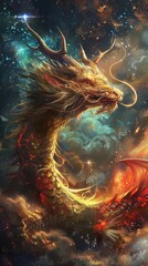 Majestic Cosmic Dragon