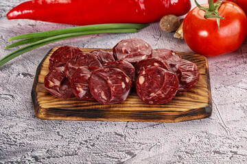 Wild Bear meat homemade sausages