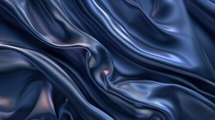Obraz premium Luxurious Blue Satin Fabric Texture