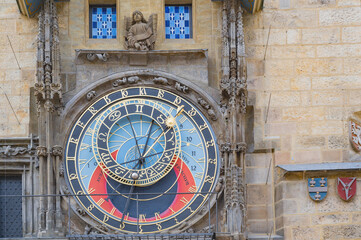 Prague, Czech Republic. Astronomical clock in Prague