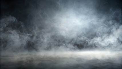 Fototapeta premium Grey misty smoky backdrop with a blurred effect , fog, haze, atmosphere, abstract, texture, ethereal, subtle, dark, moody