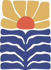 Abstract Groovy Flower