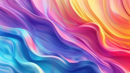 Obraz premium An abstract background with swirling vibrant colors in a gradient from blue to yellow