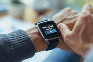 breaking news on smartwatch
