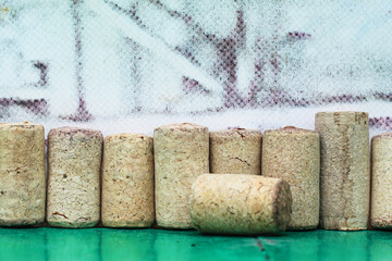 Wine cork from from semi-sweet wine