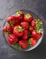 Strawberries in a bowl
