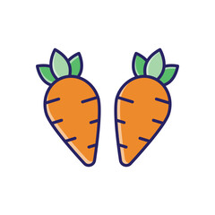 Carrot vector icon