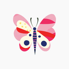 Colorful abstract butterfly illustration