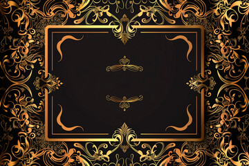 Sophisticated luxury textured  gift card with gold patterns 