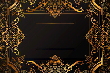 Sophisticated luxury textured  gift card with gold patterns 