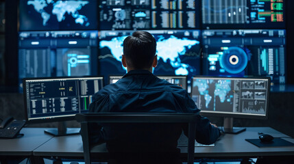 Fototapeta premium Using advanced analytics for threat detection