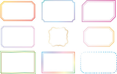 シンプル　フレーム　セット