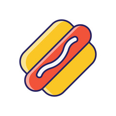 Hot Dog vector icon