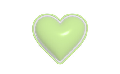 3Dのかわいい ぷっくりしたハート デコレーションにも使える