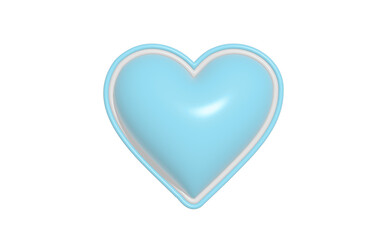 3Dのかわいい ぷっくりしたハート デコレーションにも使える