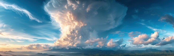 Majestic Time-Lapse: Dramatic Clouds Forming Over Stunning Mountain Range