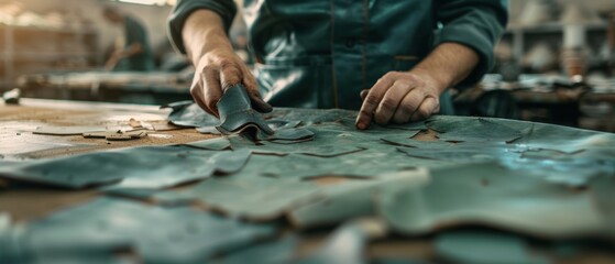 Master Craftsman Demonstrating Traditional Leatherworking Techniques in Video