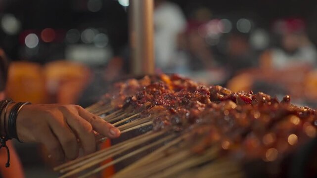 Sate or satay is a famous specialty dish in Indonesia