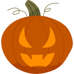 Halloween Pumpkin Illustration
