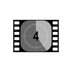 Simple progress movie ribbons or loading timers for web and mobile ui design. Number 4.
