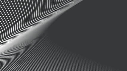Dark grey abstract background with curve line for backdrop or presentation