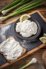 Fish egg spread on bread