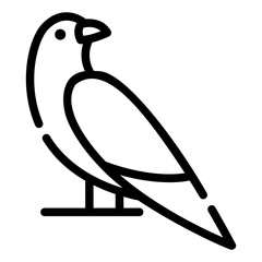 raven Line Icon