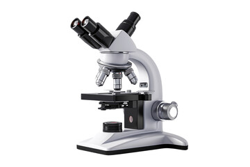 Fototapeta premium Biomedical Microscope Illustration, Isolated on White Background